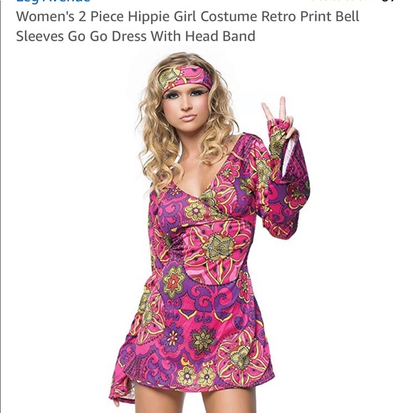 70s Hippie Costume - Picture 2 of 2